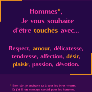 Lire la suite à propos de l’article Hommes, je vous souhaite d’être touchés avec…